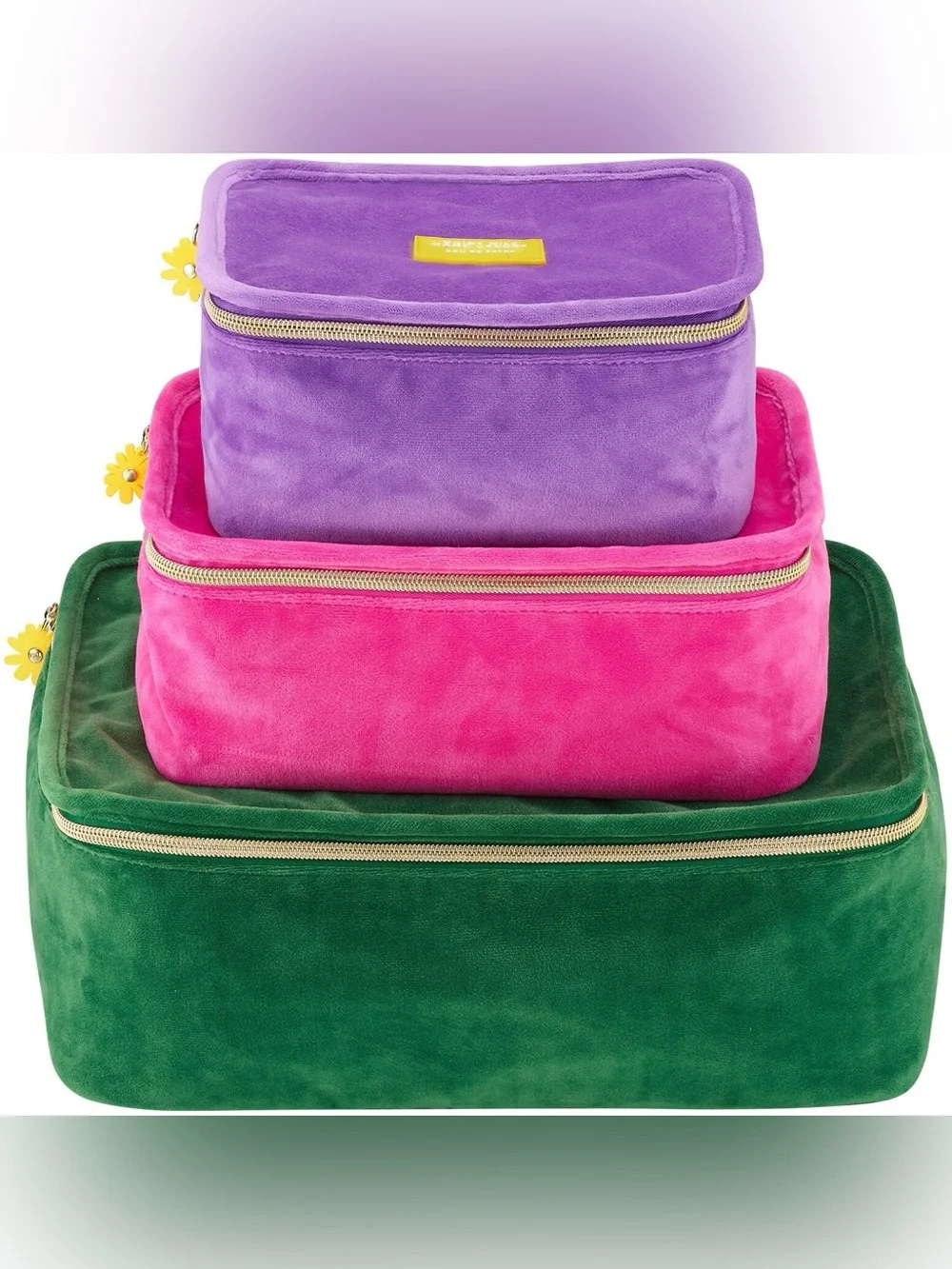Marc Jacobs Three-Piece Velvet Pouch Set